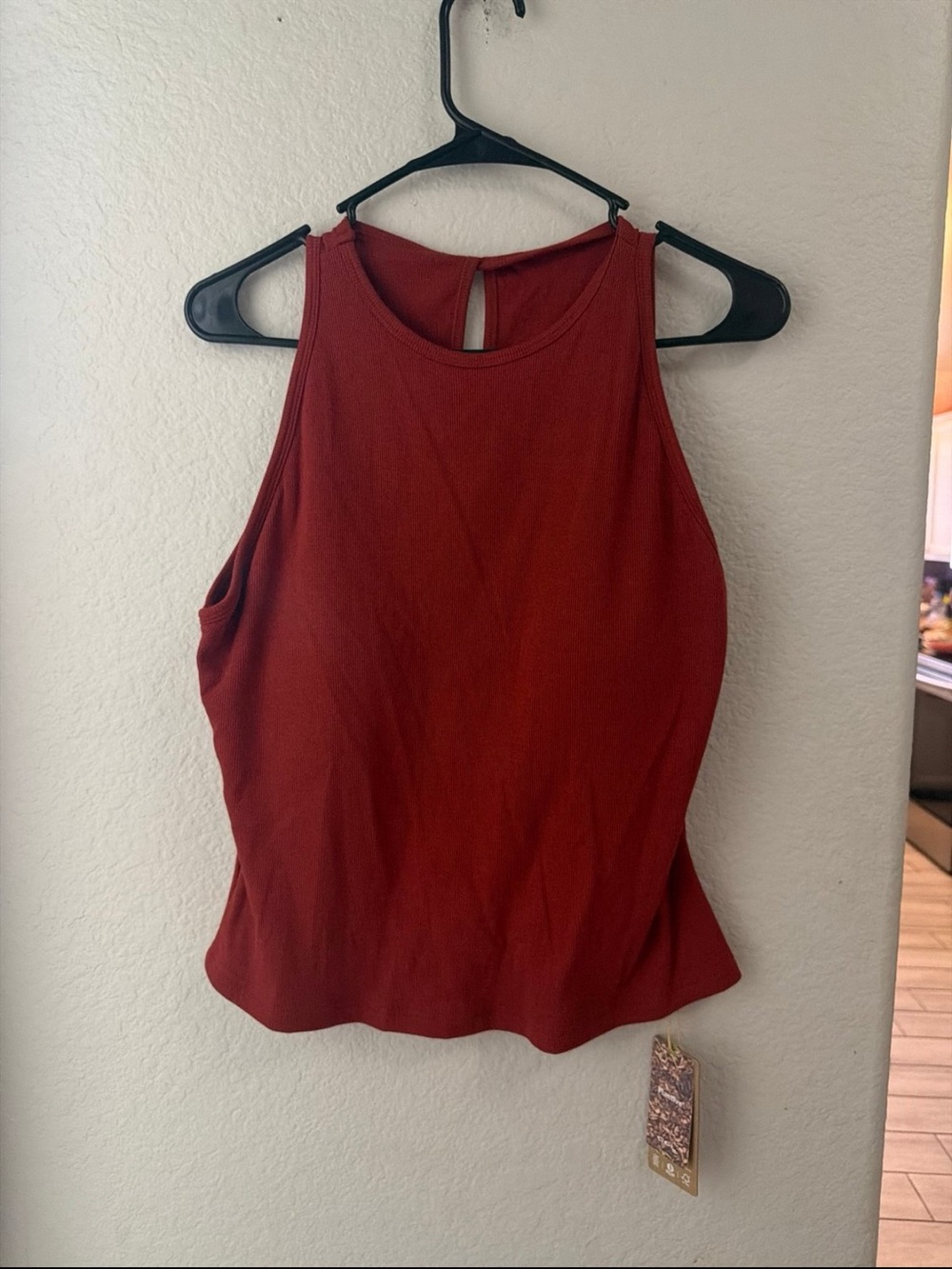 OGL Women's High Neck Tank Top - Rust